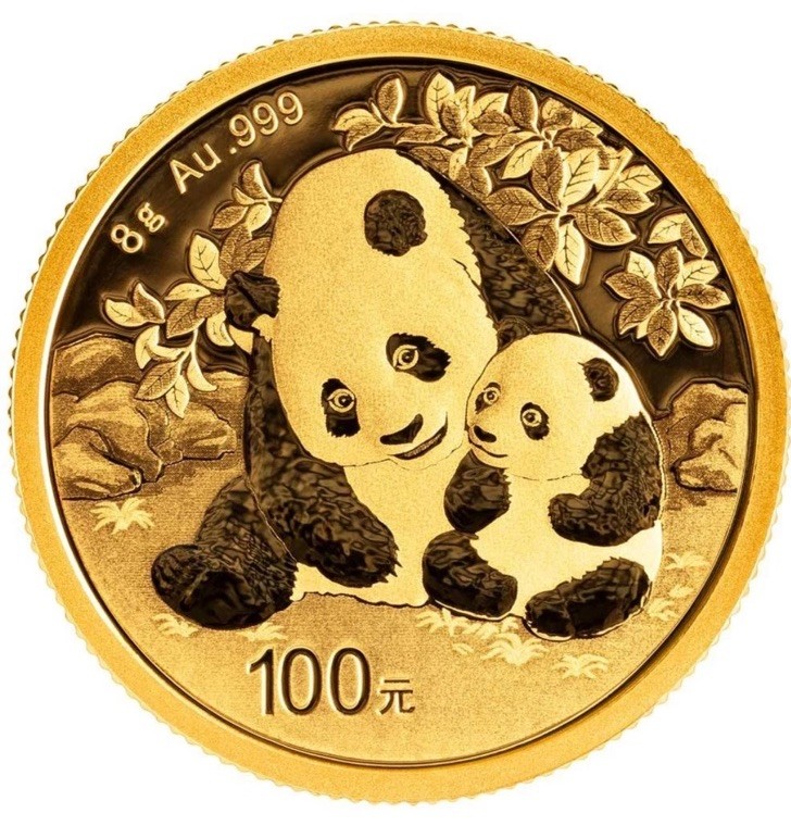 China 2024 ¥100 8-g Gold Panda .999 BU – Buy 2 & Get A 2nd One 25% Off!