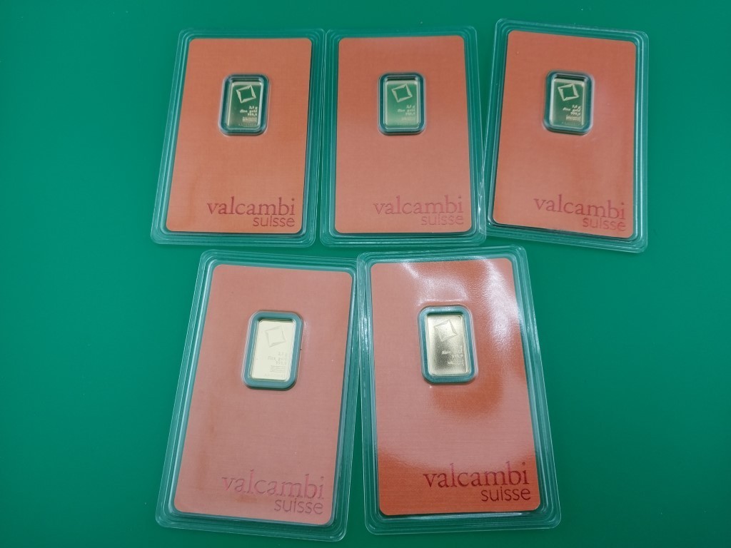 2.5 gram Gold Bar – Valcambi Suisse – 999.9 Fine in Sealed Assay ~ 1 piece