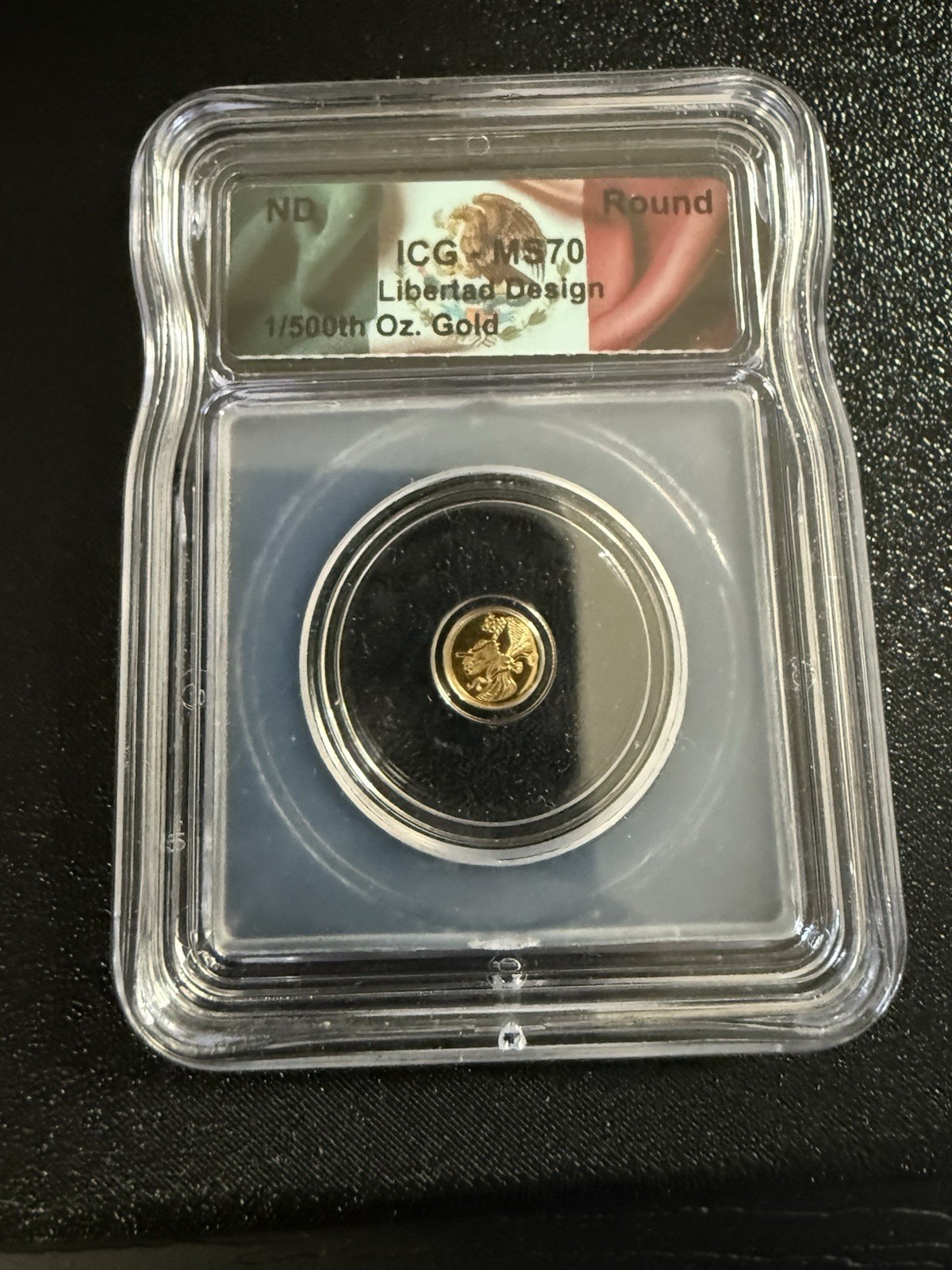 Libertad Libertad Design 1/500th oz Gold Round Coin 1/500 oz Total Gold