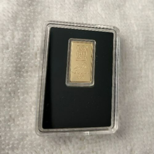 Minuteman Gold Bar 1/100th of a troy ounce 0.999 Pure Gold 250th anniversary
