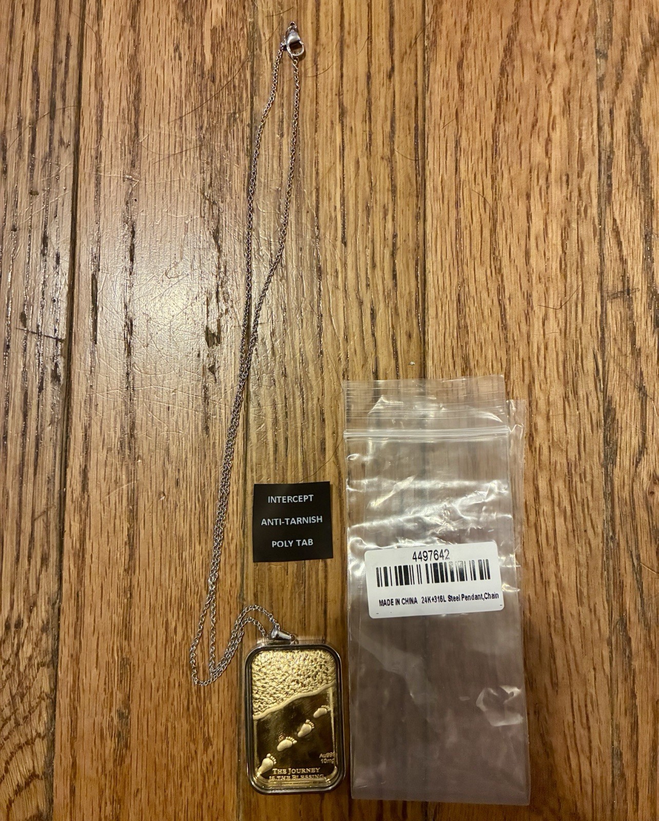Foot Prints 24k Gold Embossed Sheet 10mg