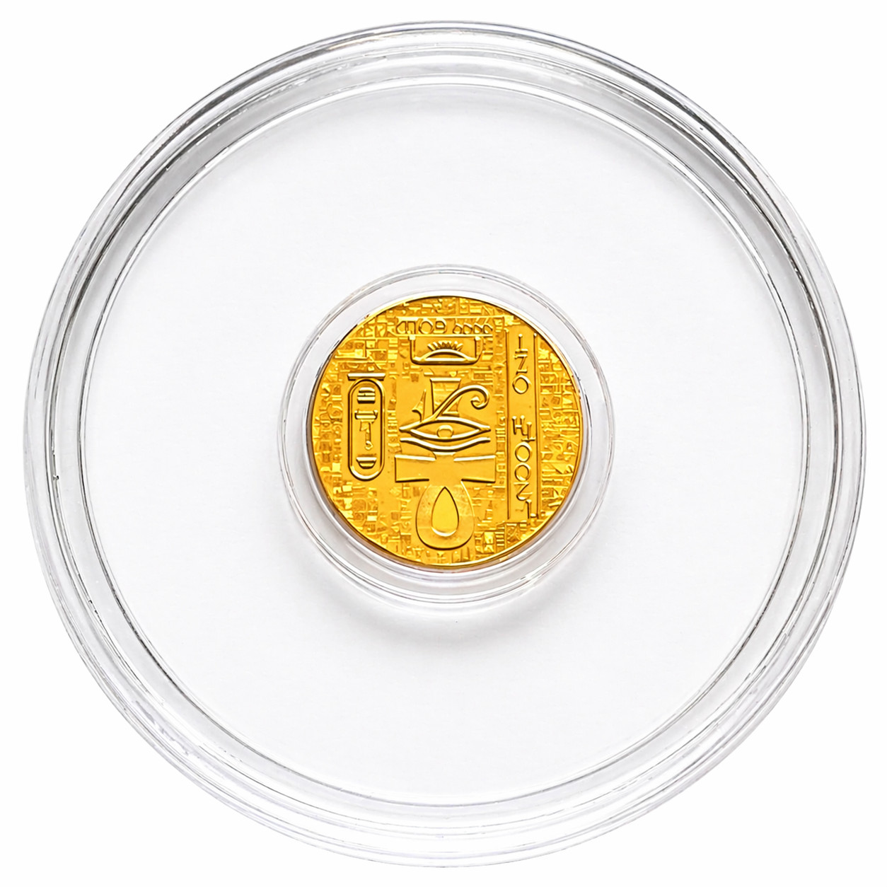 1/200 oz .9999 Pure Gold Egyptian Scarab Round 🪲 24K Fine Gold Bullion