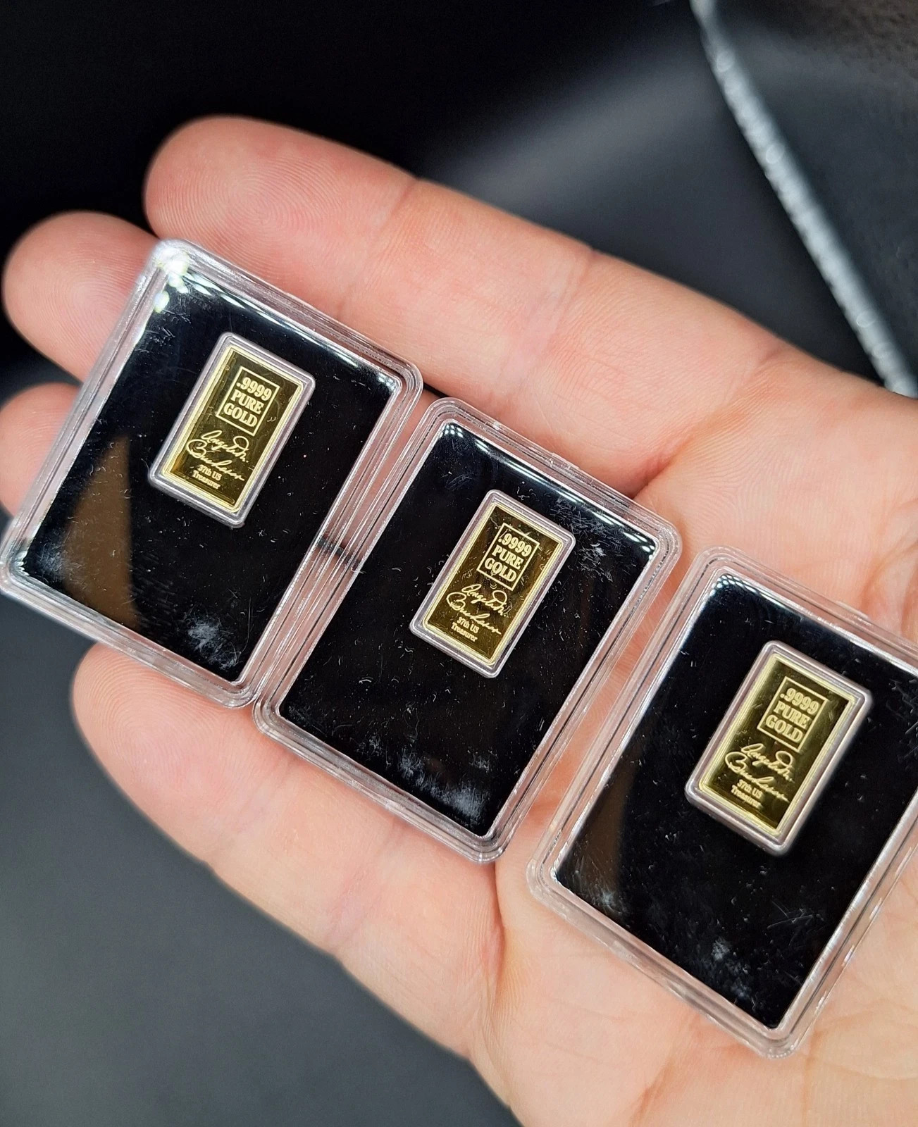 *Set of 3* 🇺🇸 Minuteman Freedom Bar – .9999 Pure Gold American Bullion Bar ✨