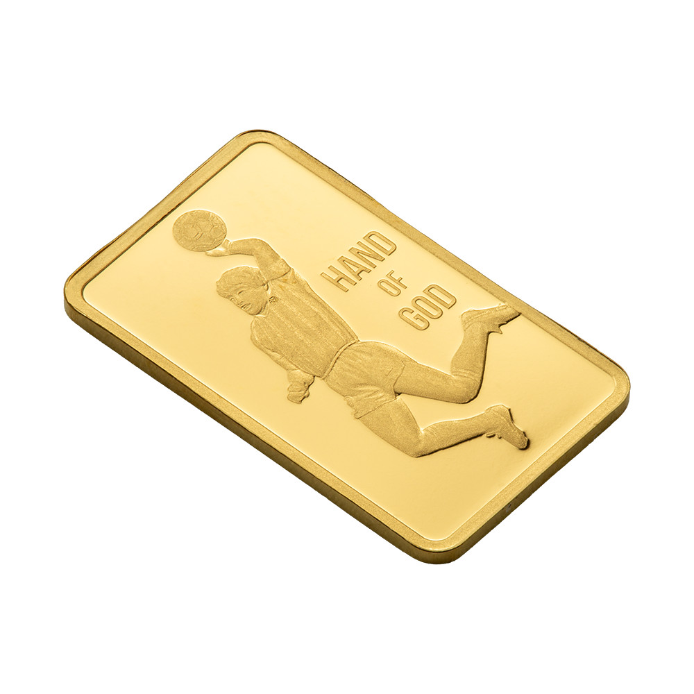 DIEGO MARADONA PAMP SUISSE 1 GRAM .9999 Pure 24karat GOLD Bullion Bar