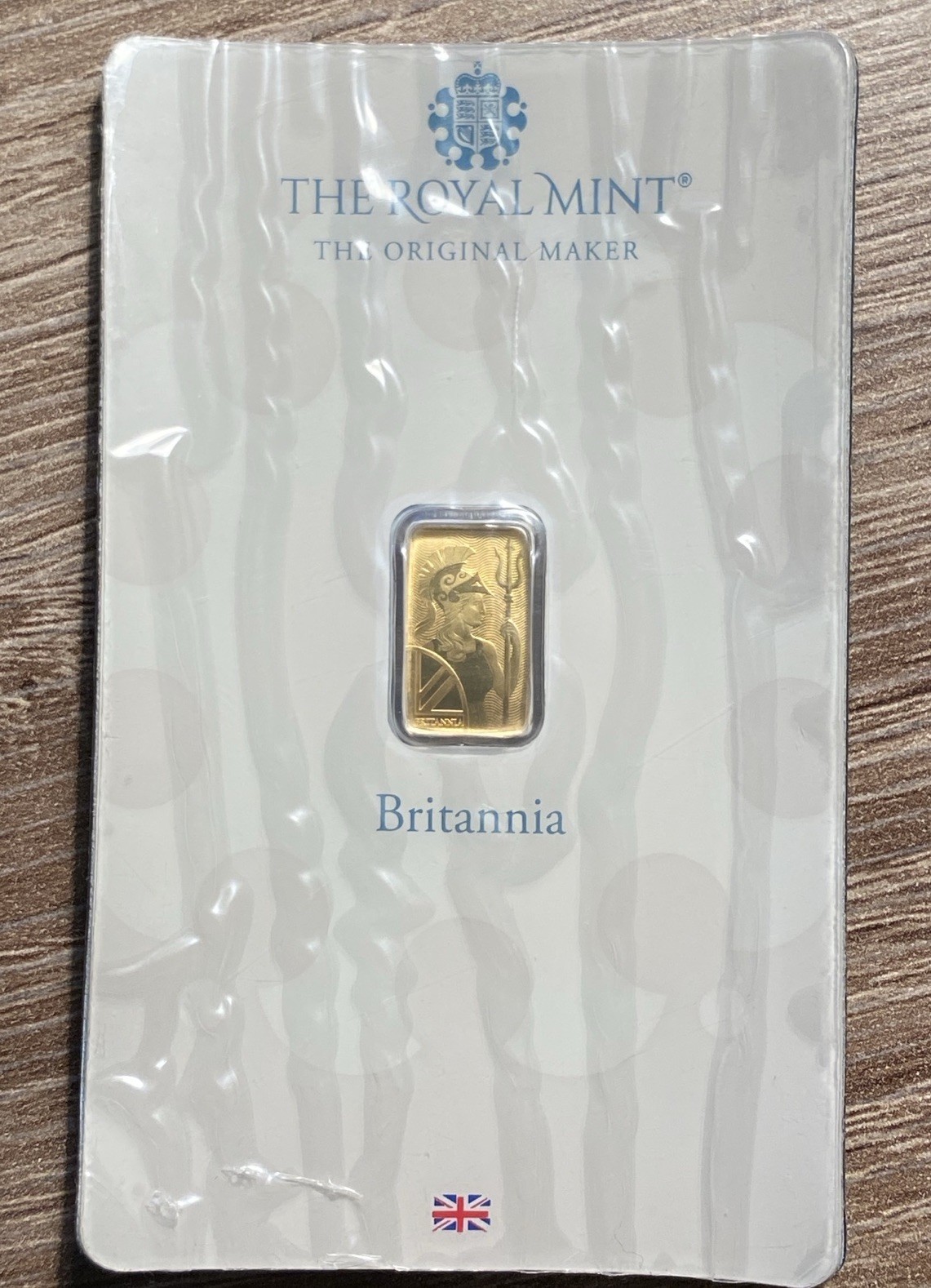 Rare 1 Gram Gold Bar The Royal Mint Britannia .9999 Fine Gold Certified Sealed