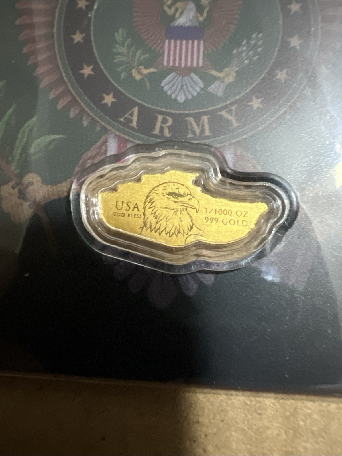 Gold Tank 1/1000oz .999 Fine Gold