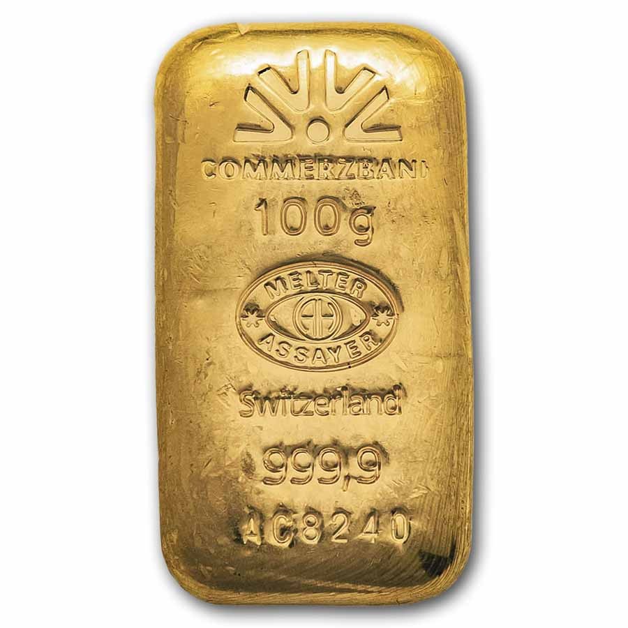 100 gram Gold Bar – Argor-Heraeus (Commerzbank)