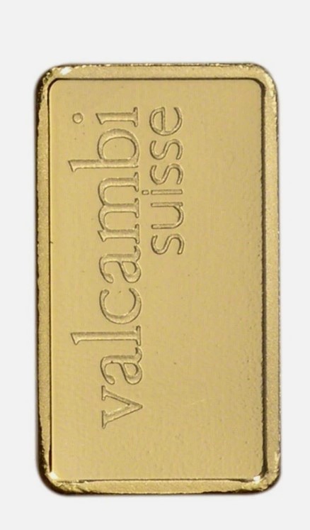 1 gram Gold Bar Valcambi Suisse – 999.9 Fine in Assay AA 718753