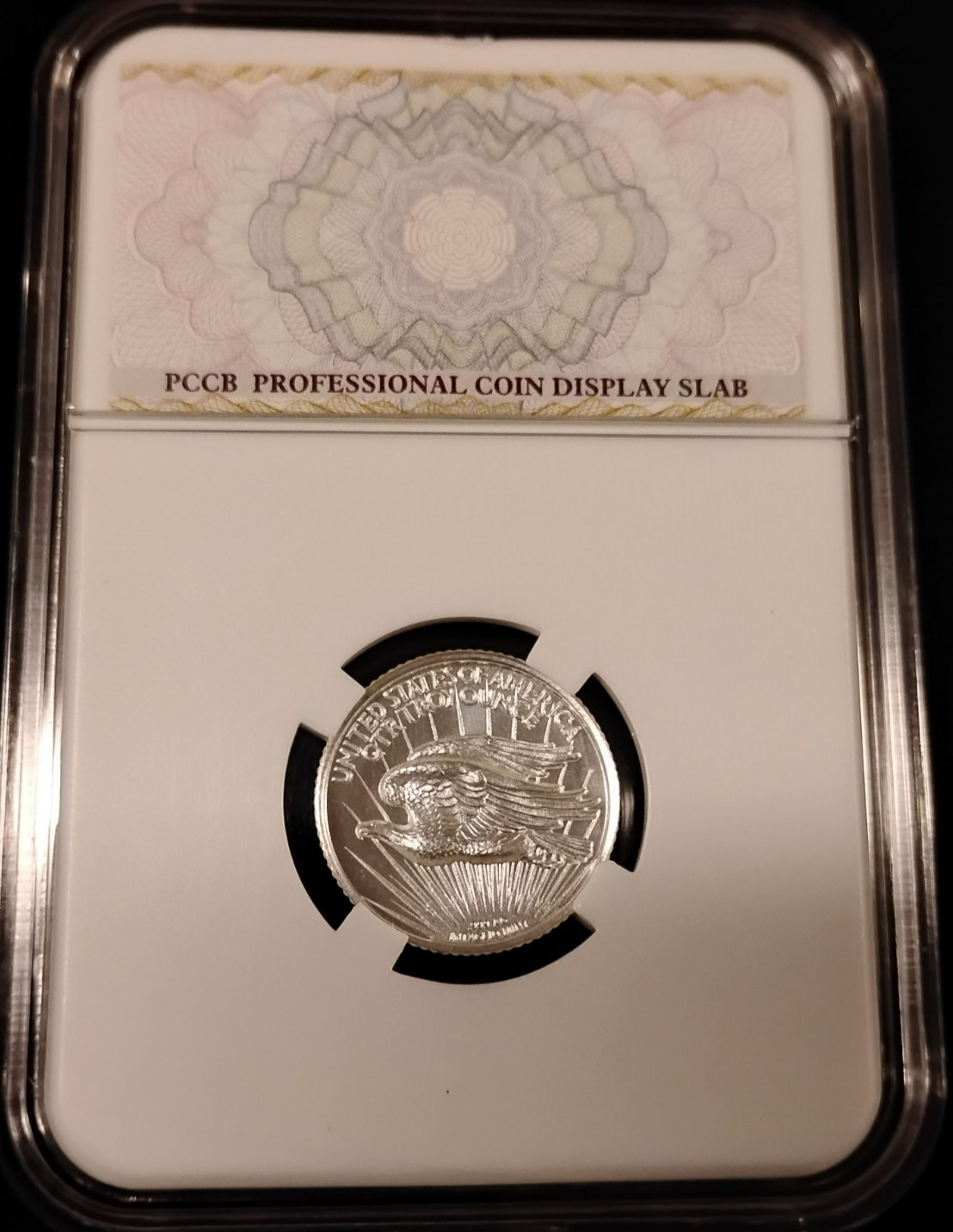 Saint-Gaudens 1/4 oz 999 Fine Silver Tribute Round in PCCB Coin Holder GEM MINT!