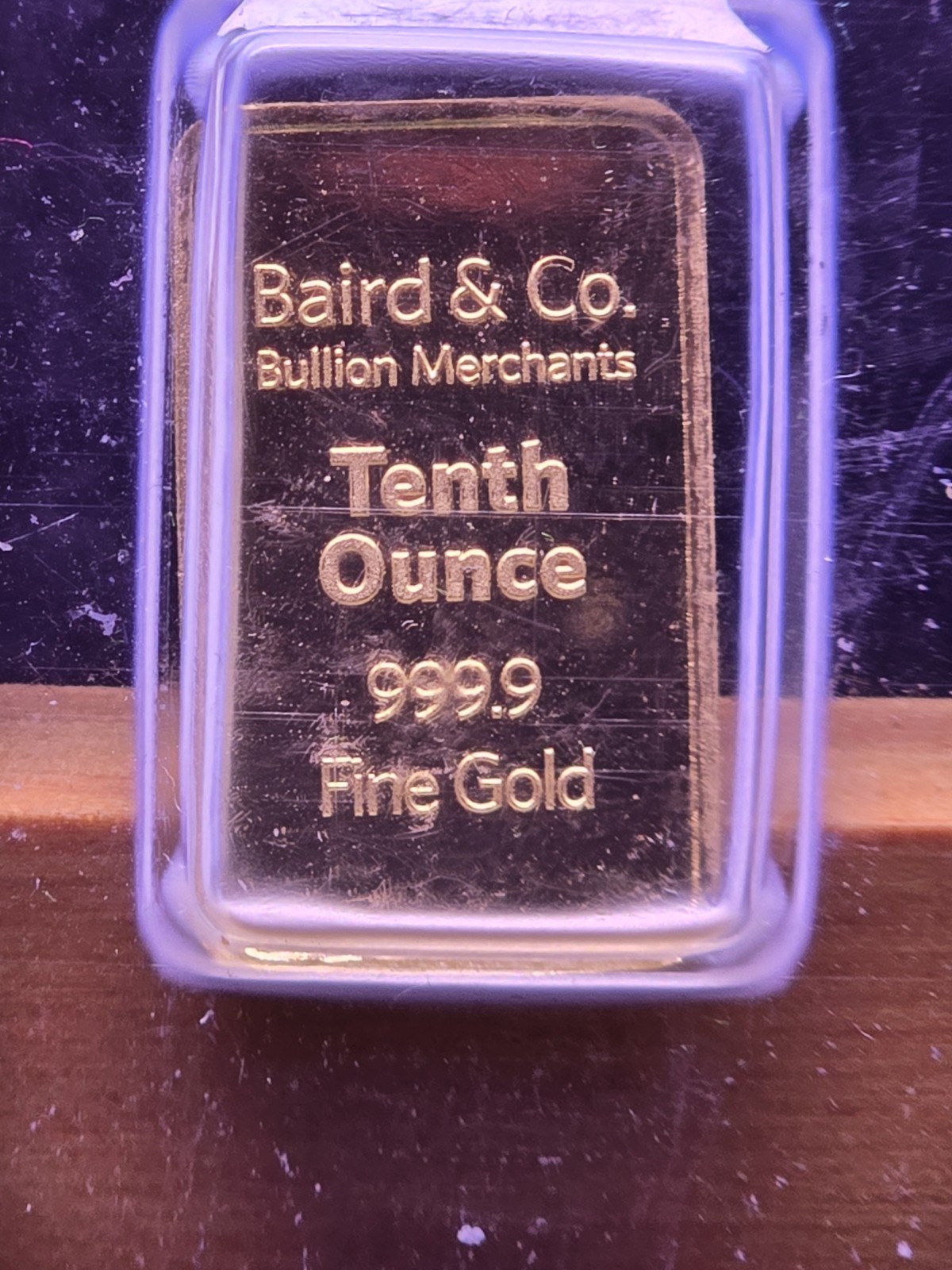 Baird & Co. Gold Bar 1/10 Tenth Ounce Sealed Assay .999