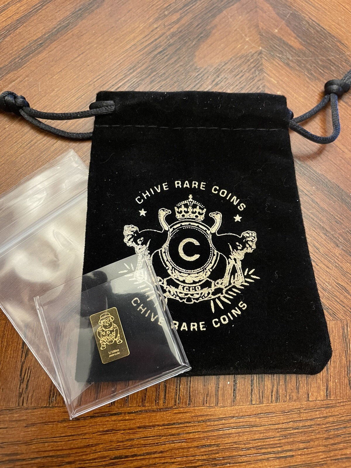 The CHIVE | JUNE GOLDEN FARLEY GAME PIECE | 1/100th Oz Gold Bar | SOLD OUT