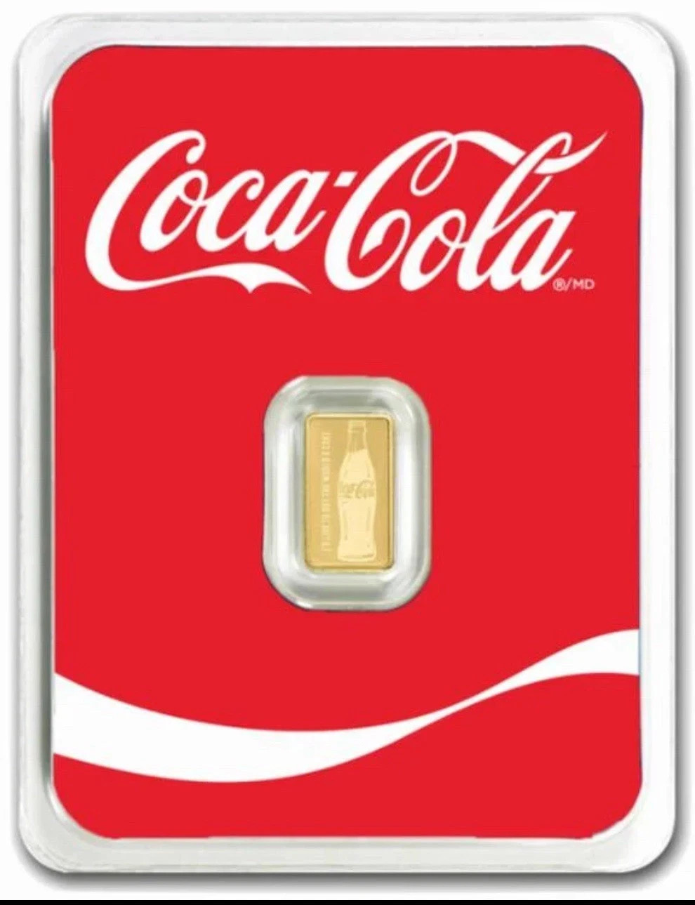 2024 Coca-Cola® Classic 0.5 g – 99.99% Pure Gold Bar in TEP
