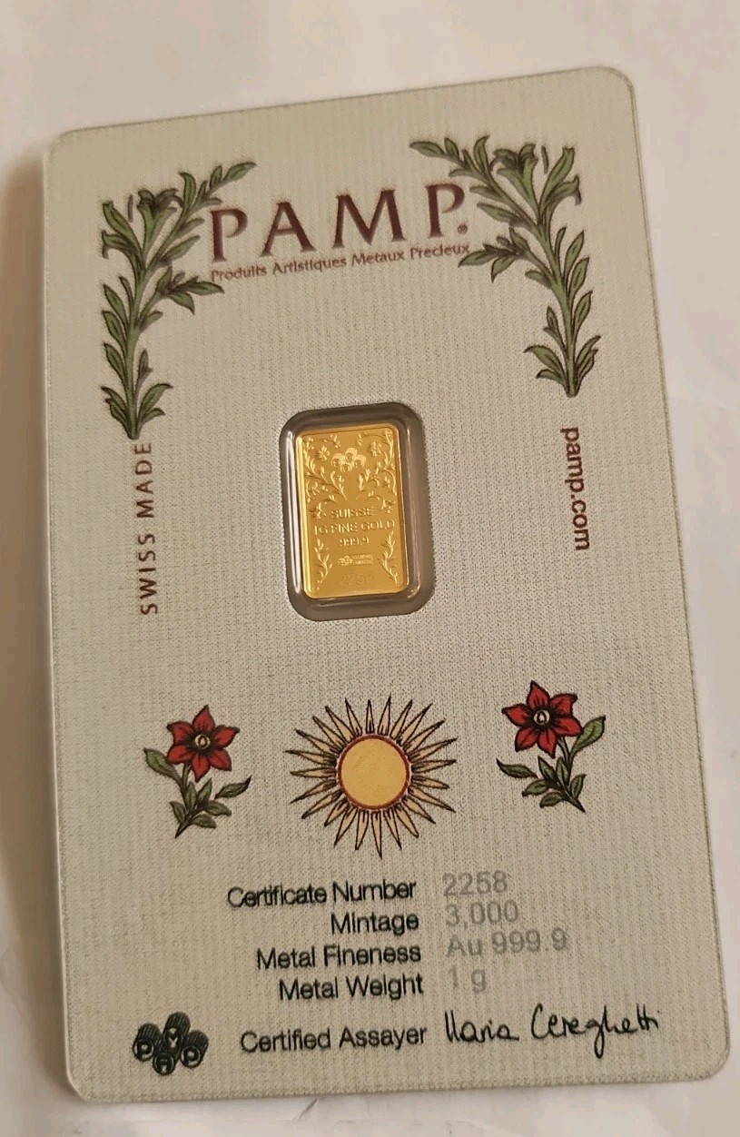 THE LION PAMP Suisse Una and 1g 0.999 Gold