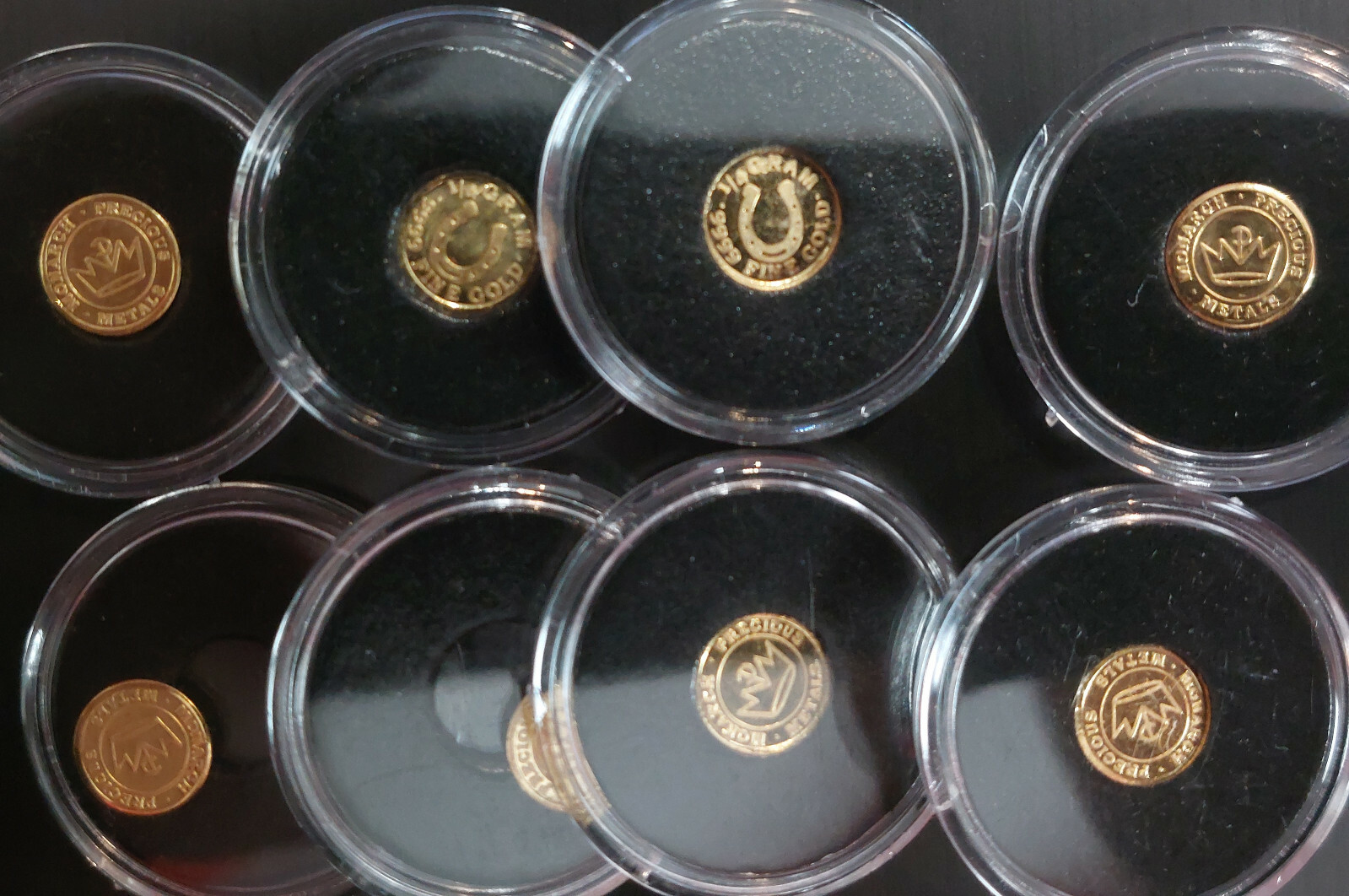 1/4 Gram 9999 Fine Gold Bullion Round MONARCH Precious Metals w/Capsule FREESHIP