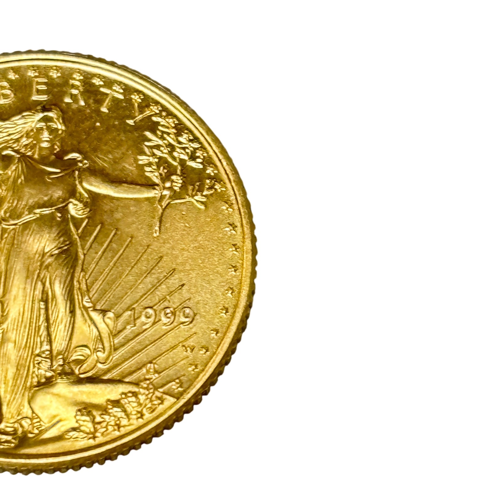 American 22-Karat Gold Eagle 1999 1/4 oz Fine Gold 10 Dollar Coin