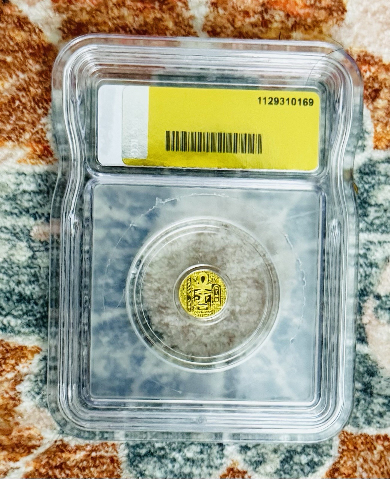 ICG Egyptian King Tut 1/200th Oz Gold Round