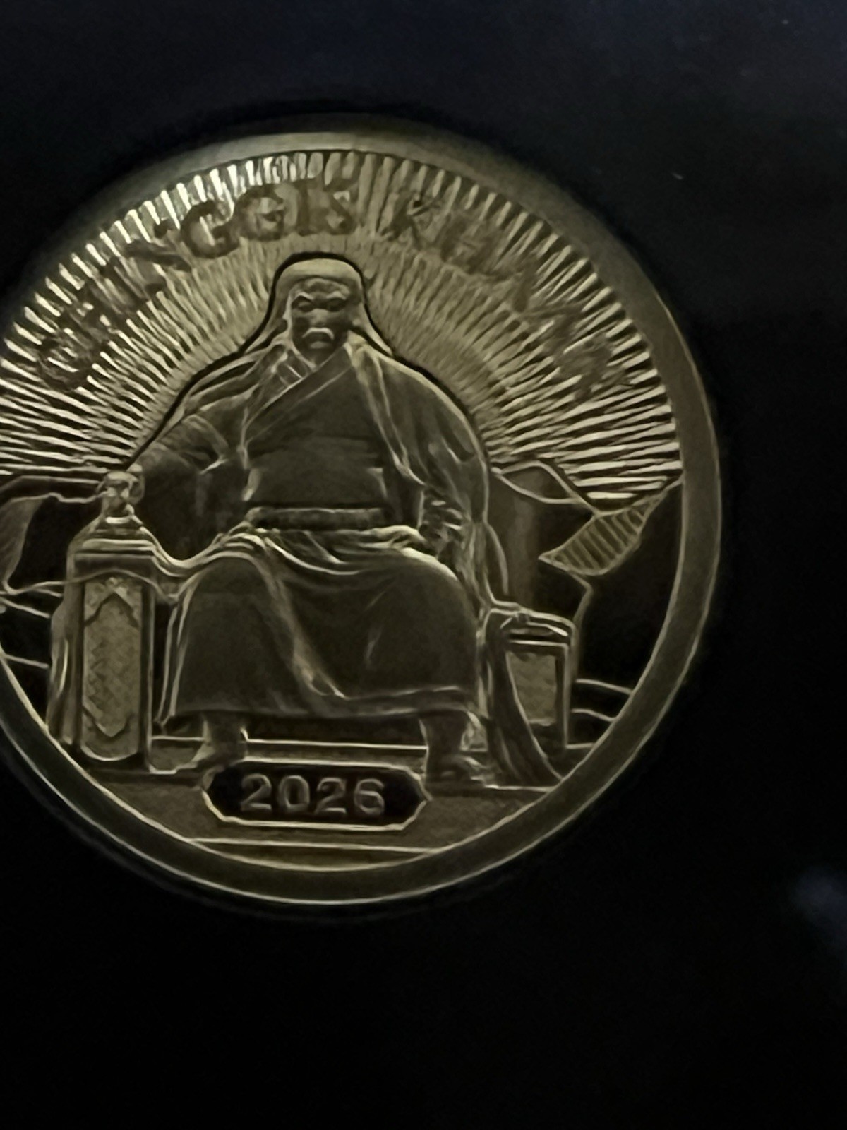 Chinggis Khaan 0.5 Gram Gold Coin .9999 Fine