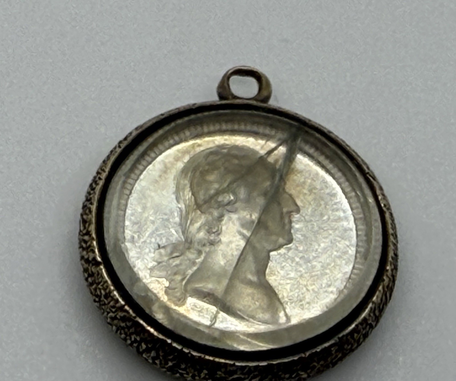 Rare and beautiful Circa 1865 Washington / Lincoln Medal / In 14k Gold Pendent