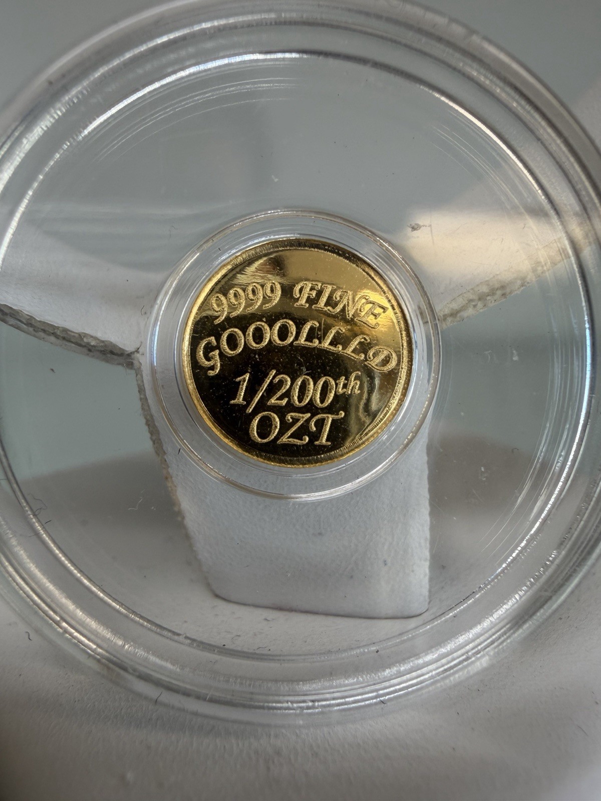 The Coin Shack 1/200th oz .9999 Fine Gold Round In Plastic Capsule🔥🔥