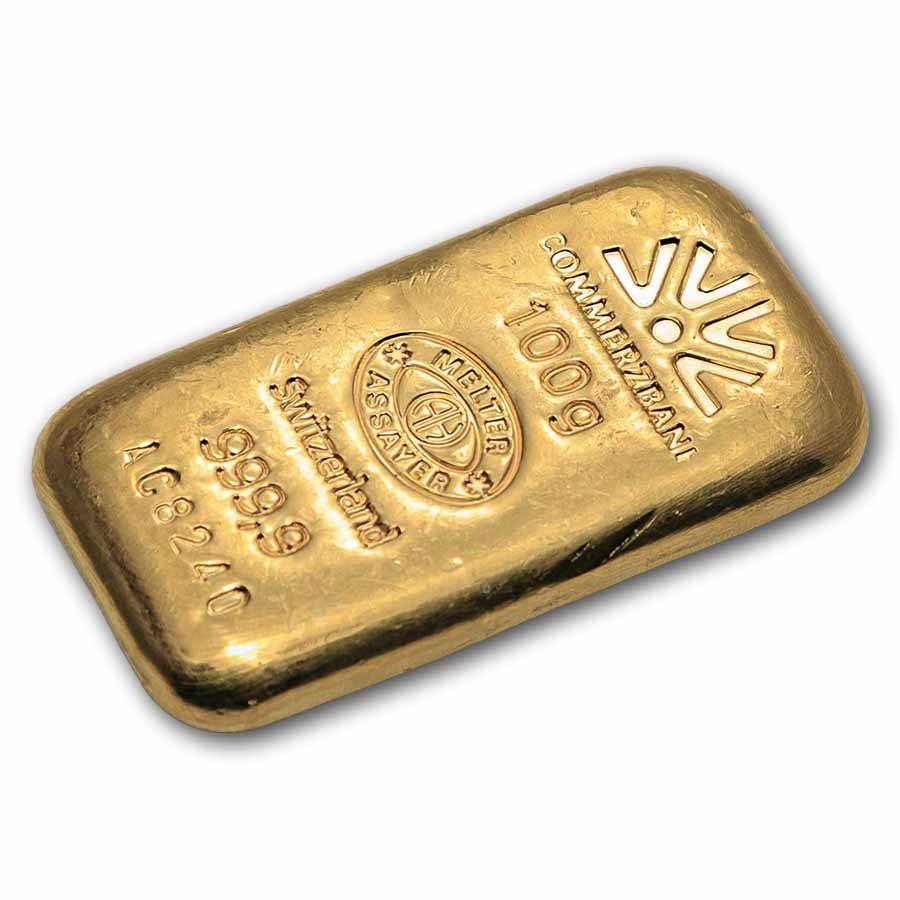 100 gram Gold Bar – Argor-Heraeus (Commerzbank)
