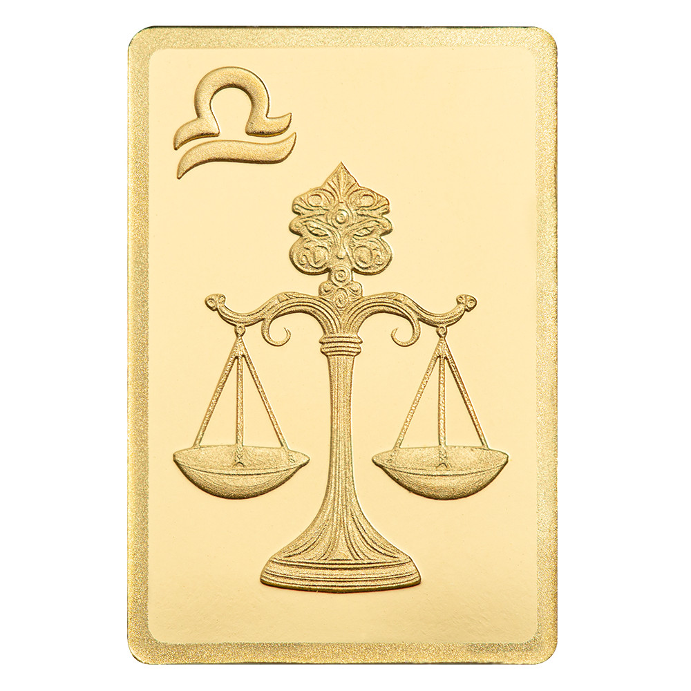Pamp Suisse Zodiacs Series – Libra 1/2 gram Gold Bar – In Assay