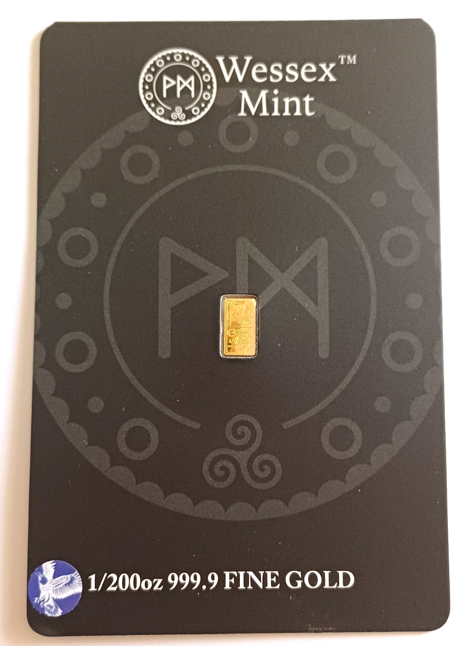 Wessex Mint 1/200oz Eagle Fine 999 Gold Bar in Blister RRP £80