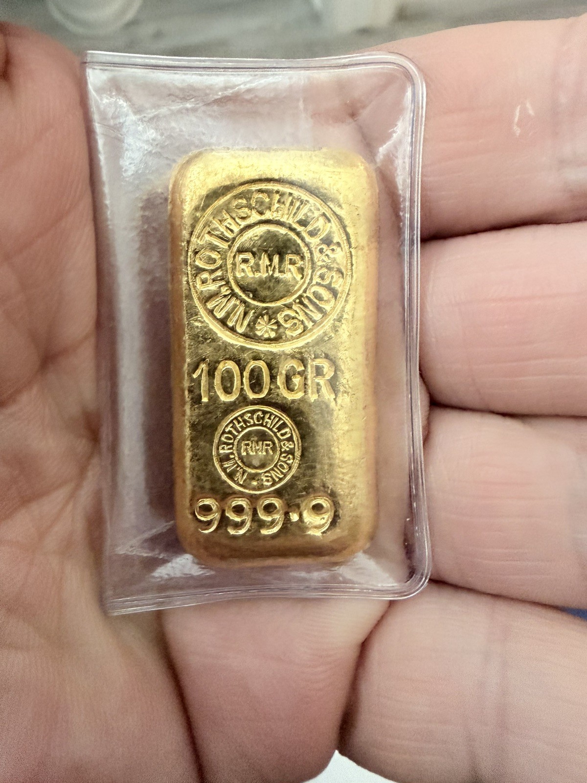 RARE Rothschild 100 Grams Gold Bar