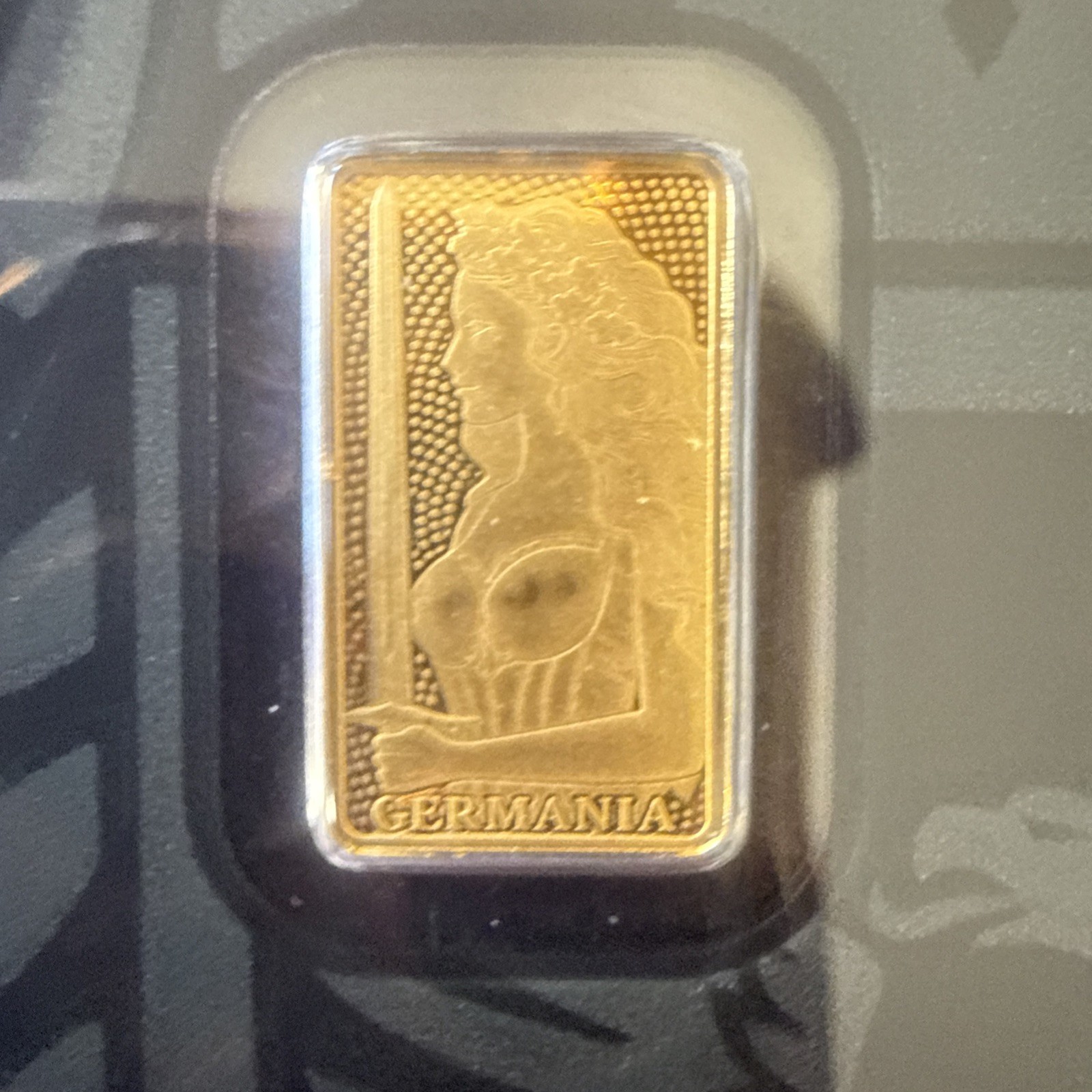 1/100 Germania Mint Gold Bar (New w/ Assay)