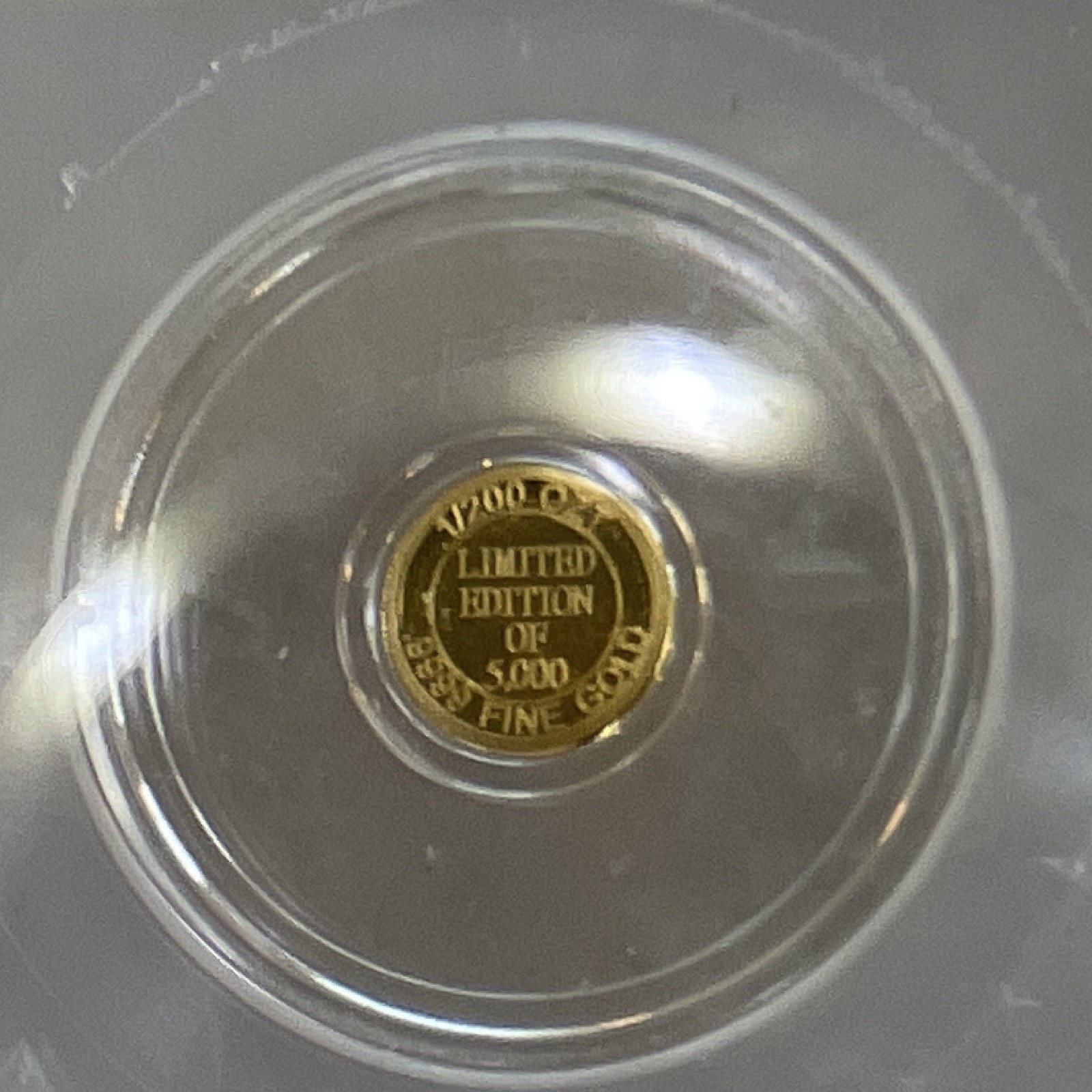 ICG MS70 Royal Flush Gold 1/200 oz Gold Round ND Slabbed