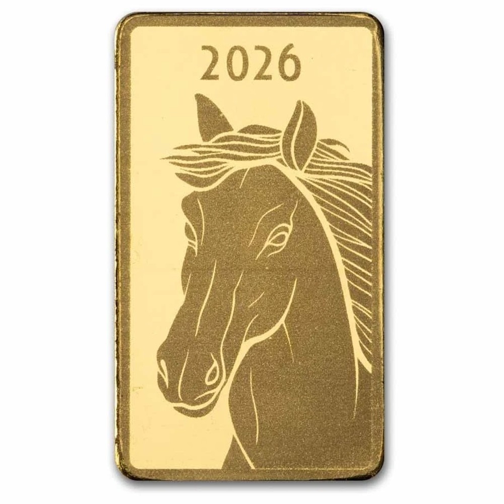 2026 1 Gram Gold Bar Lunar Series Year of the Horse