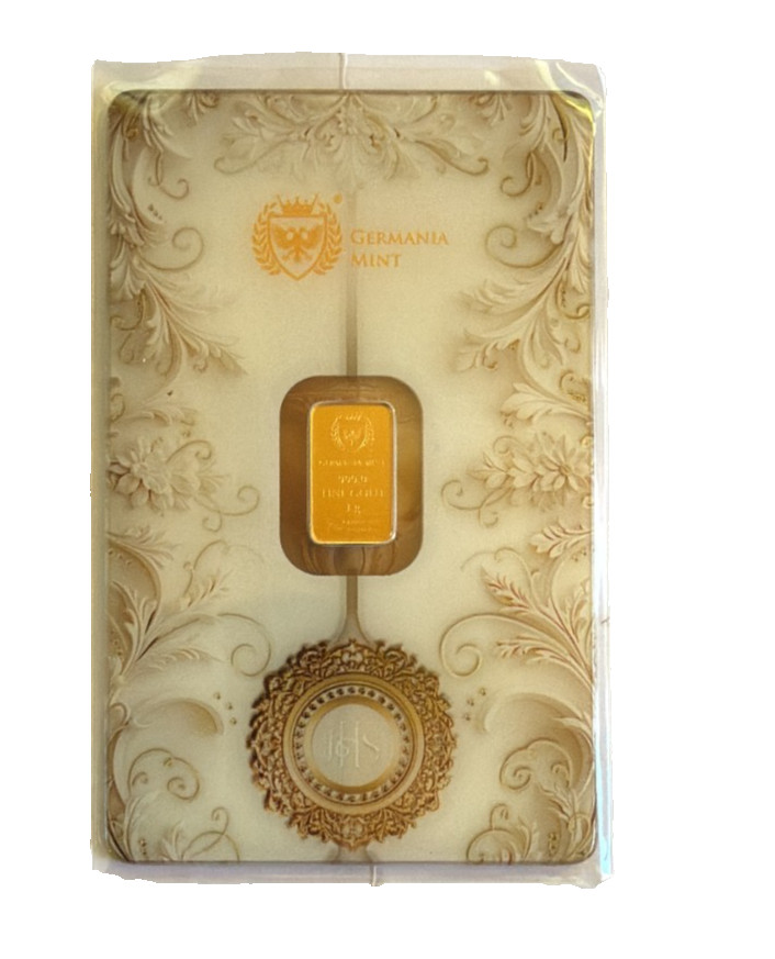Germania mint 1g Gold 24k Bullion Bar Holy Communion