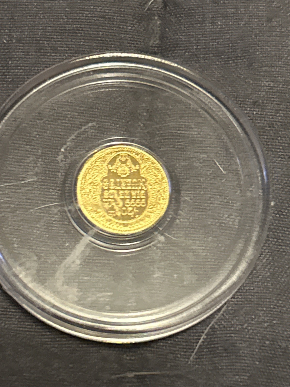 X2 1/200th .9999 Gold Rounds In Capsules Total of 2 Rounds