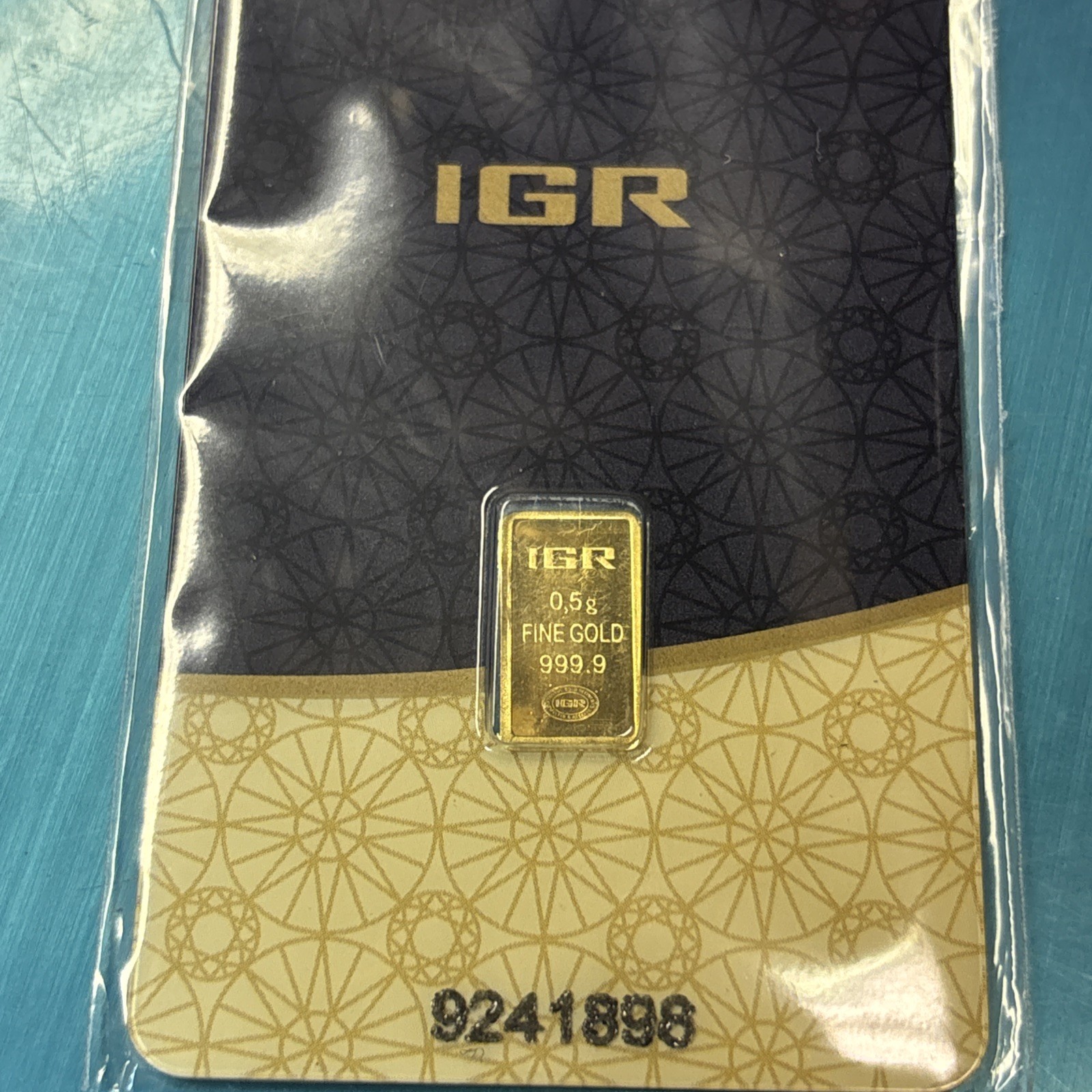 0.5 gram IGR Gold Bar – Istanbul Gold Refinery – 999.9 Fine in Sealed Assay