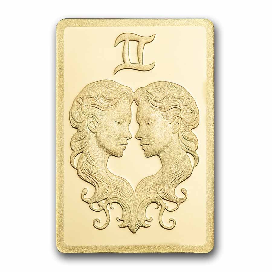 1/2 gram Gold Bar – PAMP Suisse Zodiacs: Gemini