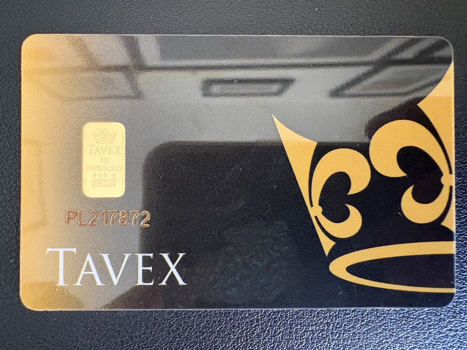 1g 24kt Gold Bar – Tavex Gold Bullion Bar 999.9 Fine Bullion Sigma Tested