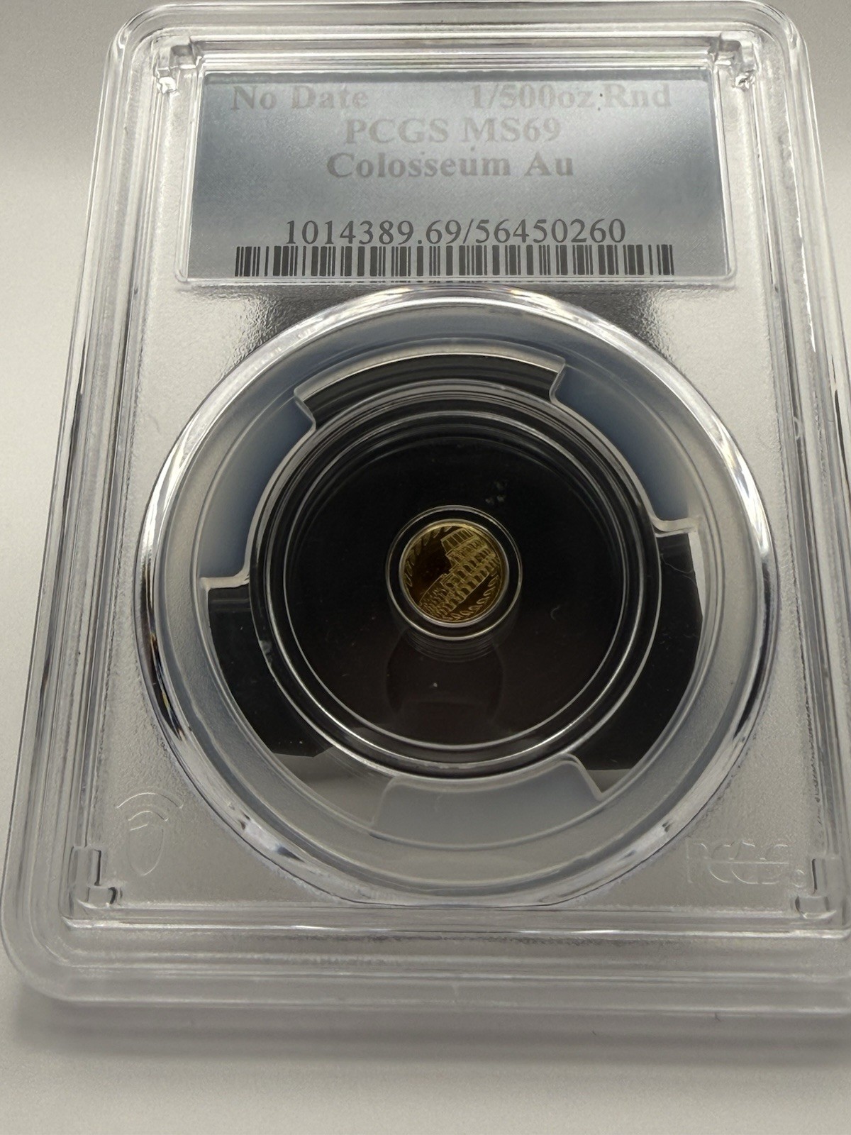 1/500 Oz Gold Round MS 69 Colosseum Au PCGS .9999