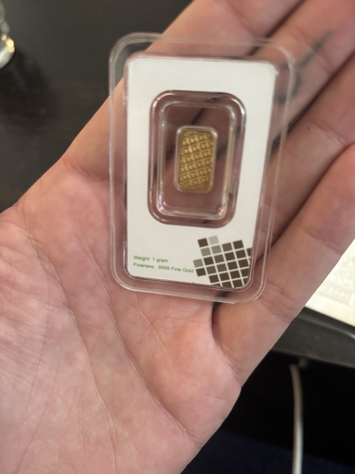 Classic 1 gram TD Bank .9999 Fine Gold Minted Bar in Sealed Card