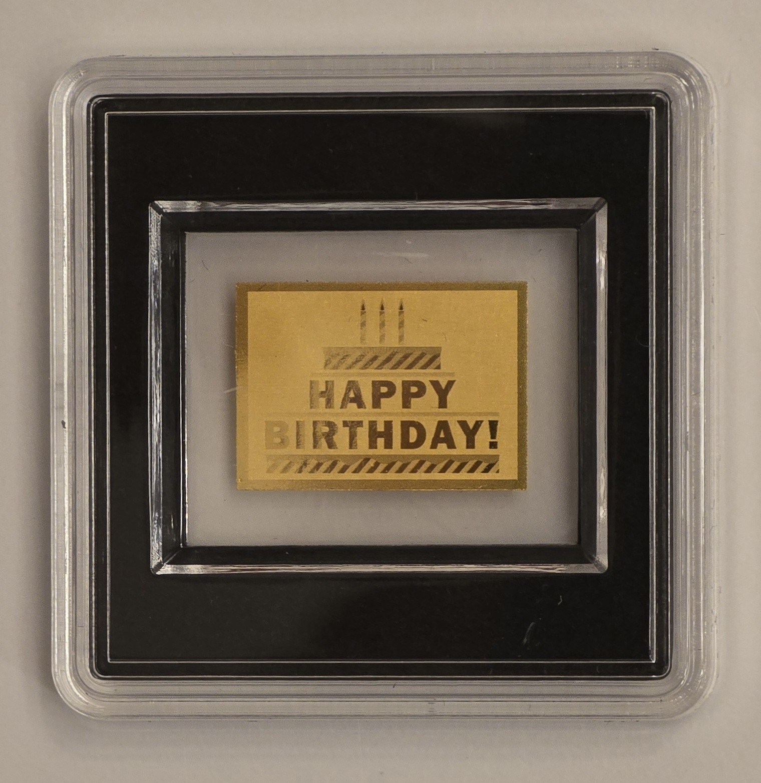 2025 FINE GOLD 1/1000oz HAPPY BIRTHDAY FROM THE REPUBLIC OF CHAD