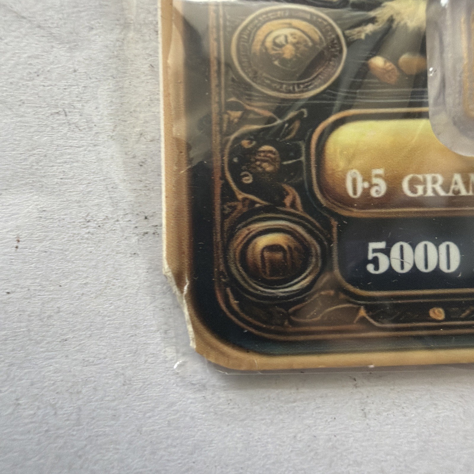 Pirate Gold 0.5 Gram .999 Fine Gold Bar 5000 Mintage Sealed Collectible