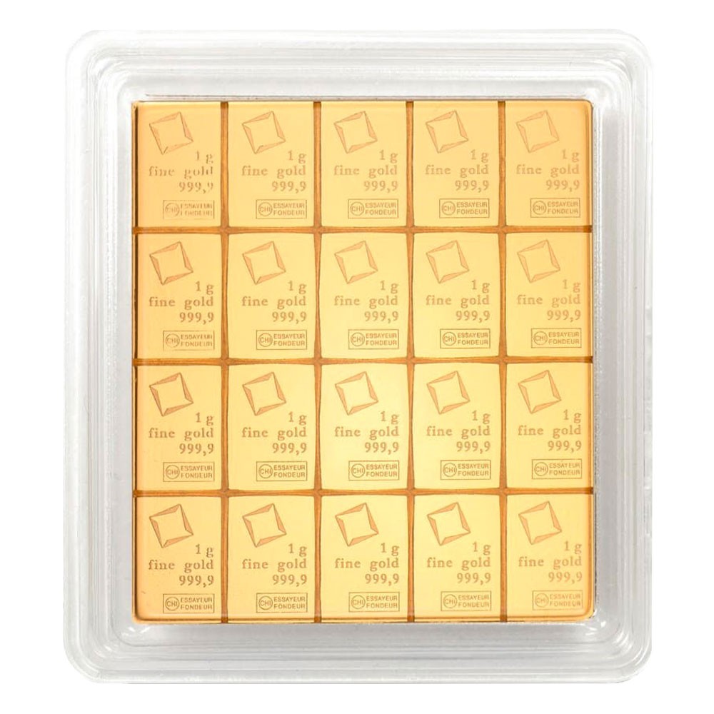 Valcambi Suisse 20-g .9999 Fine Gold CombiBar 20 x 1-g
