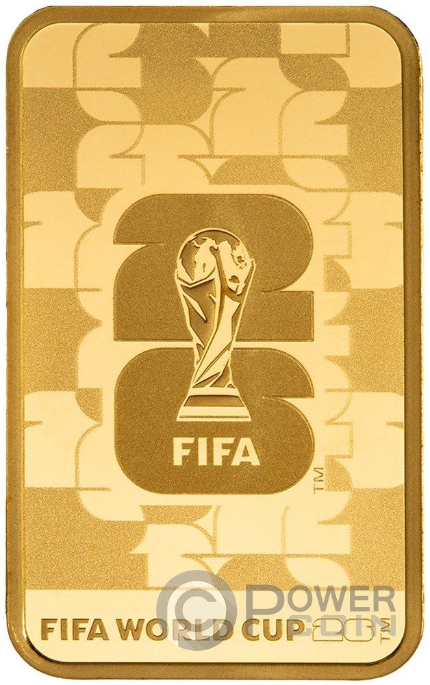 FIFA WORLD CUP 26 5g Gold Bar Switzerland 2026