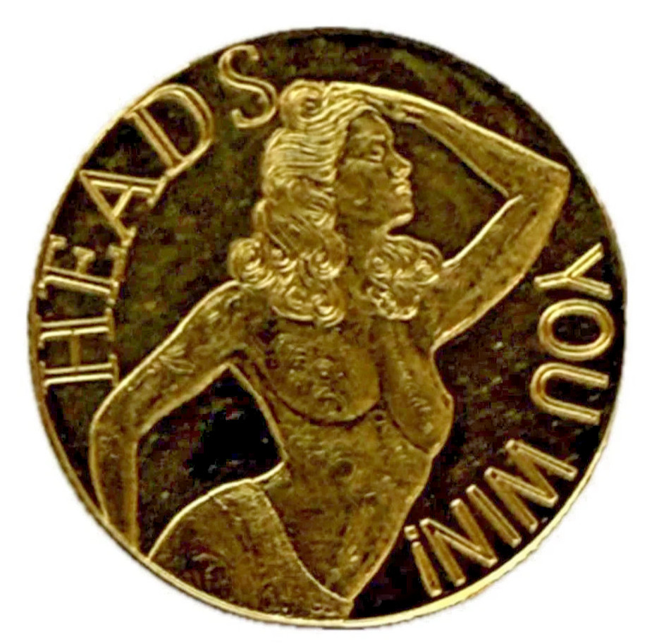 1/4 Gram .9999 Fine Gold Round Heads You Win Tails You Win Monarch Clear Capsule