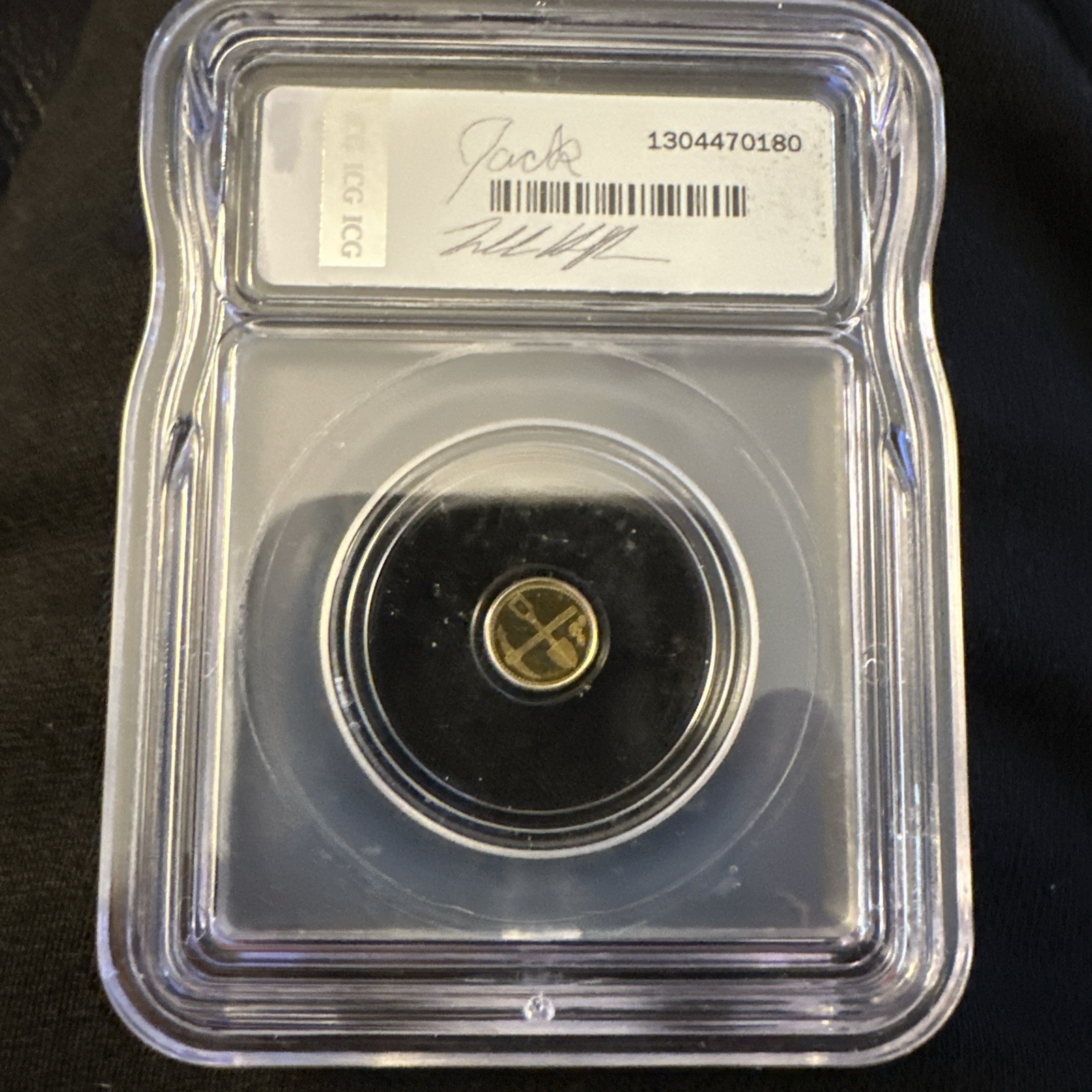 ICG MS70 No Date 1/500 oz Gold Round .9999 24 Kt HOFFMAN signed