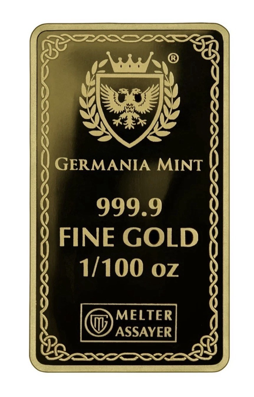 2026 Gods of Germania Frigg 1/100 oz .9999 Gold Proof Bar