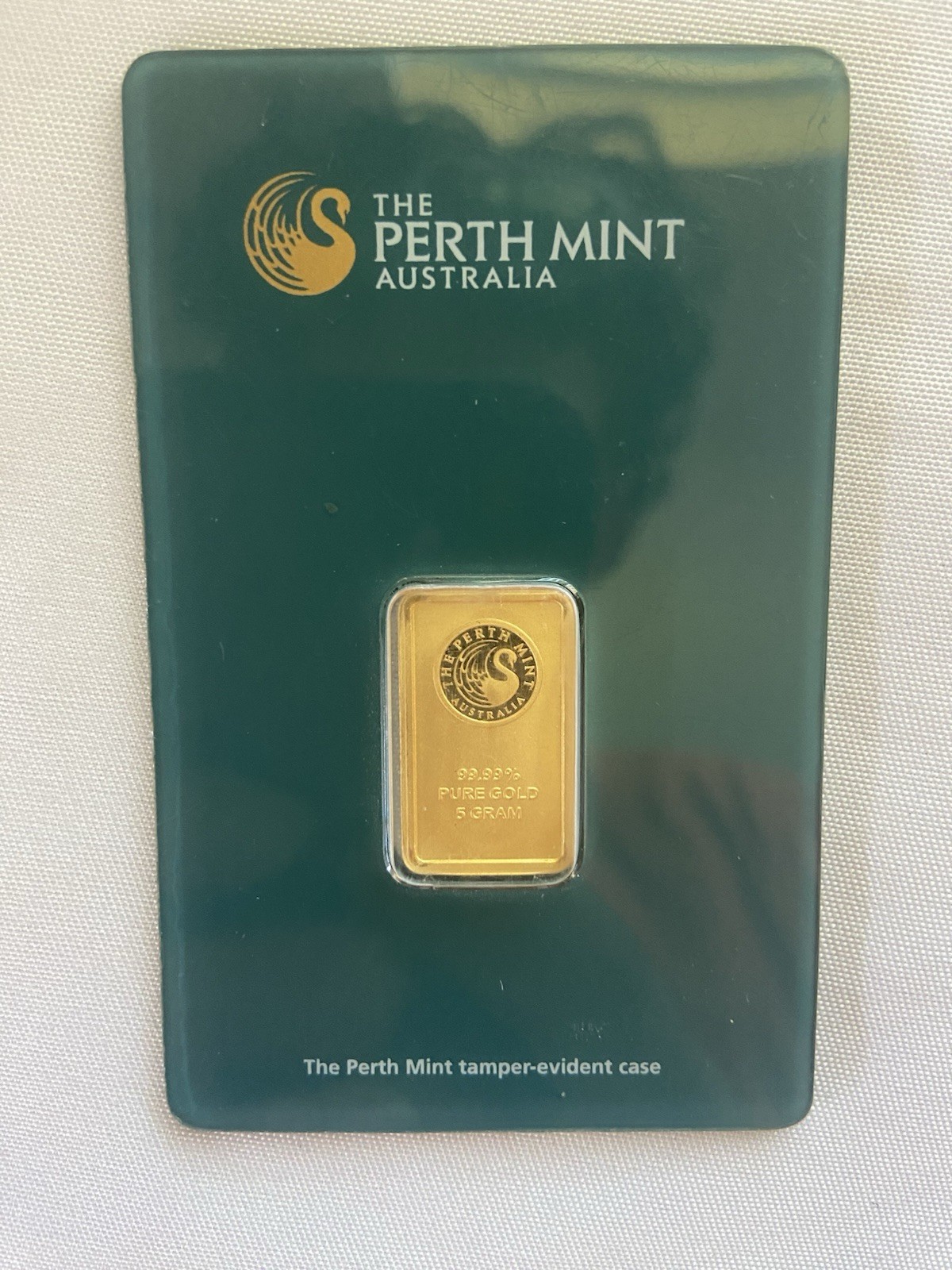 Perth Mint 5 Gram Gold Bar .9999 Fine Gold in Assay Card 5g Bullion