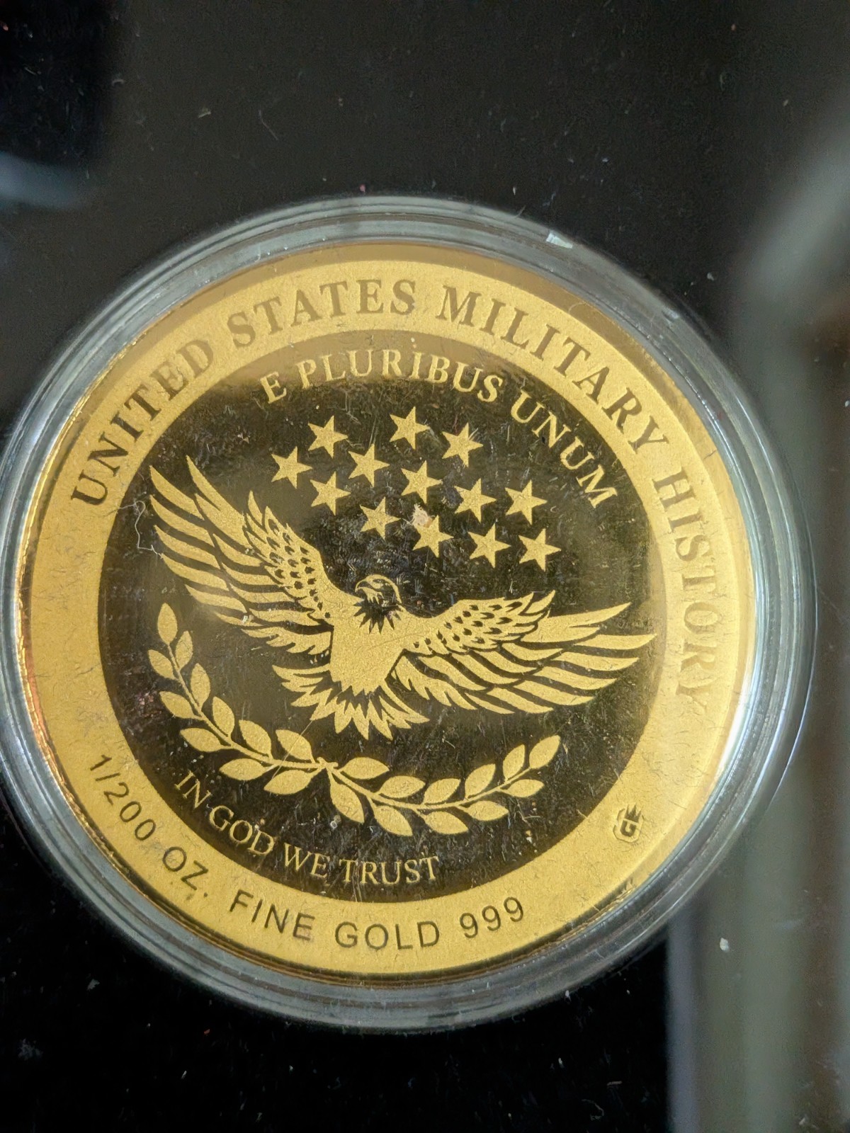 2024 American Mint 99.9% Gold War of Independence Military History 1/200oz AGW