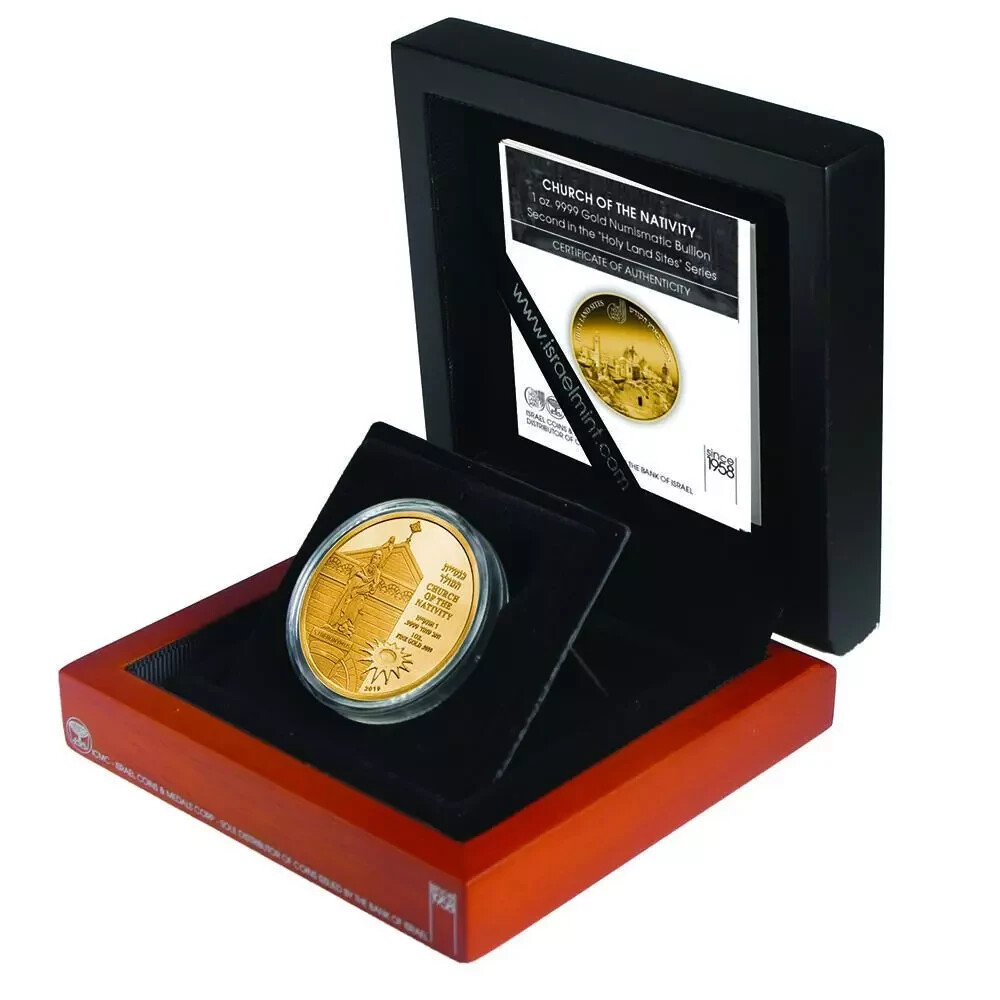 2019 Holy Land Mint Holy Land Sites 3rd: Church of the Nativity 1 oz Gold Coin