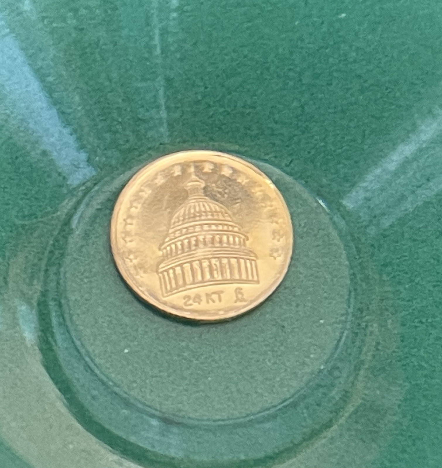 Ronald Reagan Solid Gold 24k Pure .999 Presidential Inaugural Coin