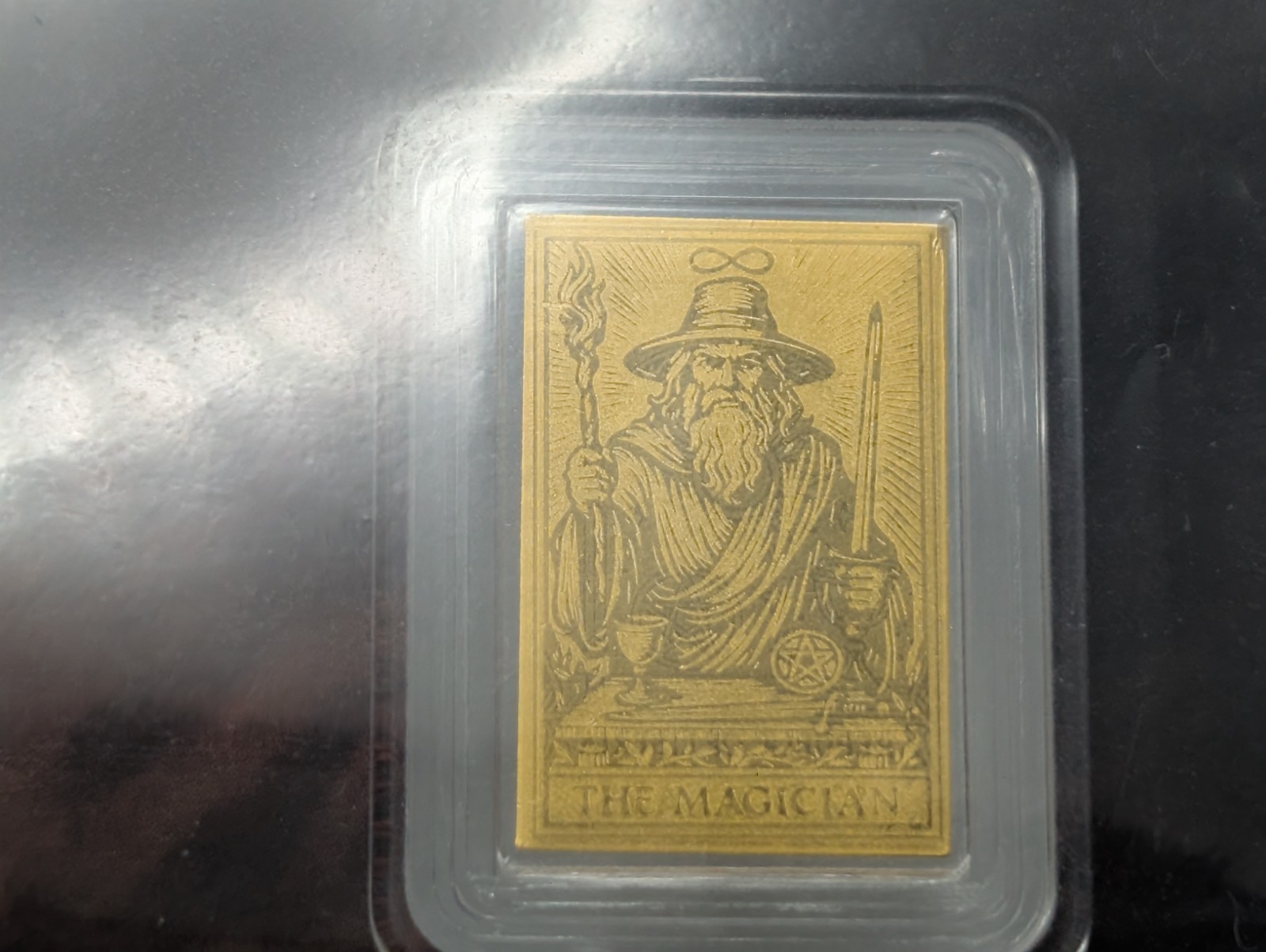 Republic of Liberia 2026 The Magician 1/1000 oz .9999 Fine Gold Bar W/ COA Card