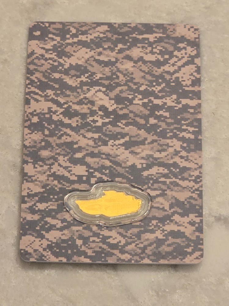 1/1000 oz .999 Gold US Army Eagle Tank COA Bullion Bar Fractional 24K Fine